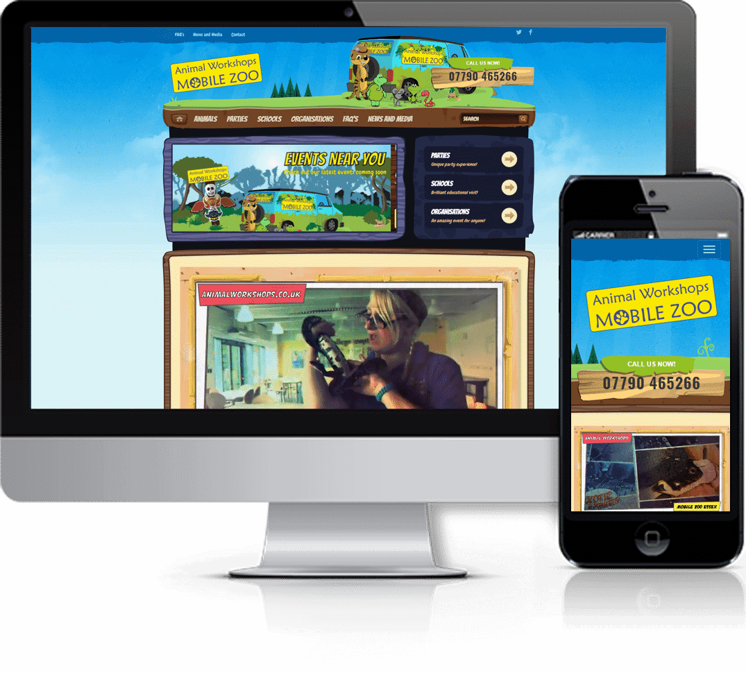 Animal Workshops Website Design