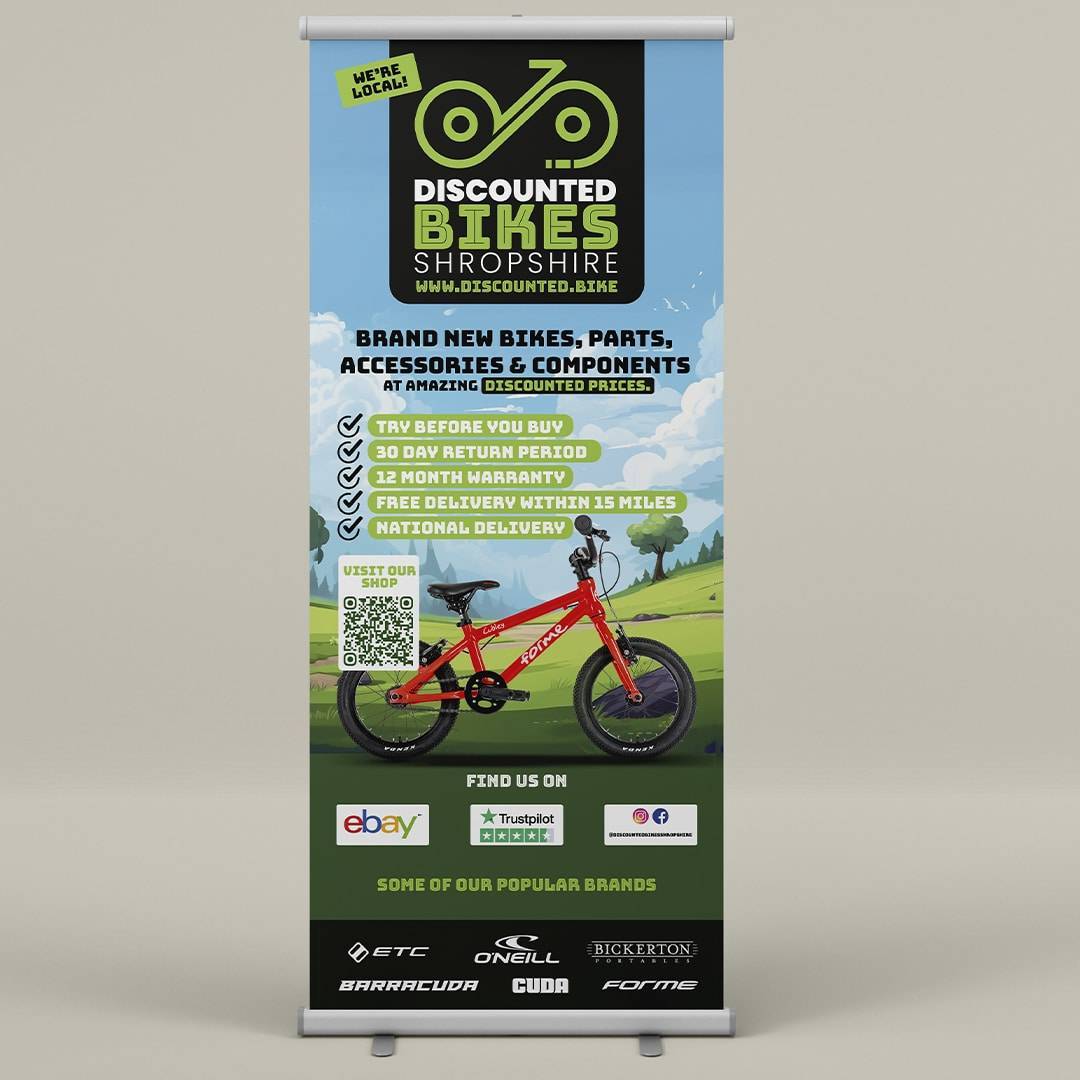 Diablos Designs - Discounted Bikes Shropshire - Roller Banner Design